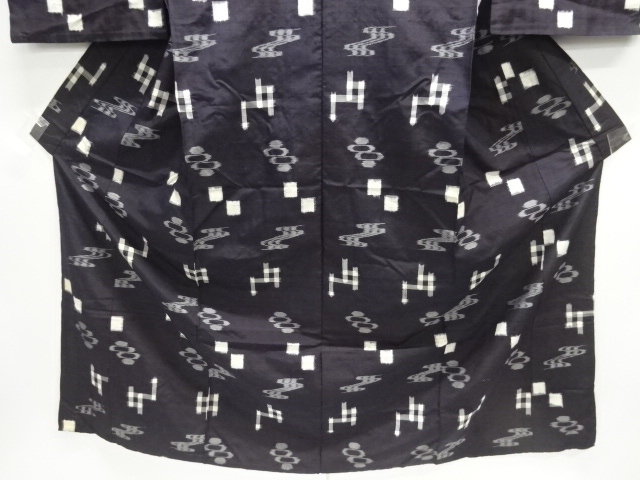  アンティーク　本場琉球絣　手織り紬琉装